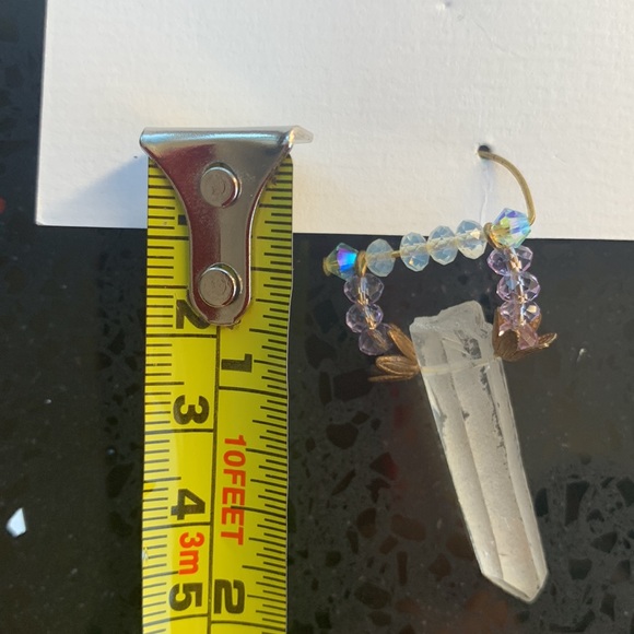 Raw crystal earrings - Picture 5 of 7